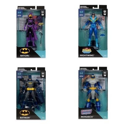 MCFARLANE TOYS 7'' DC DIRECT Digital Collectible WAVE 5 SET OF 4 ACTION FIGURES
