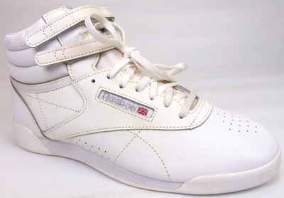Reebok F/S Hi White Youth Girls Training Shoes MISMATCH Size 6.0 - 6.5  Display