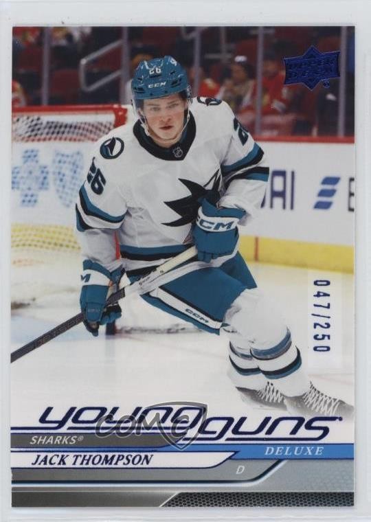 2024-25 Upper Deck Series 2 Young Guns Deluxe 47/250 Jack Thompson #468 0bk3