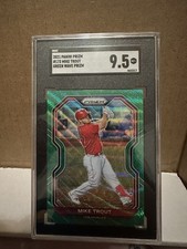 2021 Panini Prizm #173 Mike Trout Green Wave Prizm