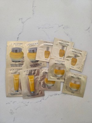 L OCCITANE Immortelle Divine Sample (Mask, Cream, Serum) x 10pcs