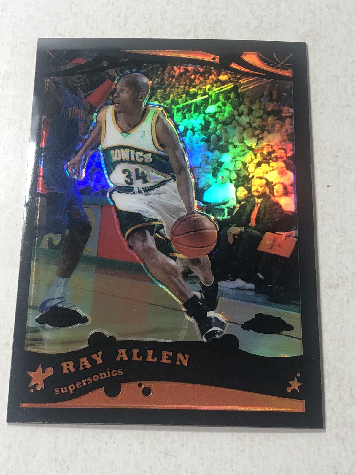 2005-06 Topps Chrome - Ray Allen #10 Black Refractor 365/399 AR5