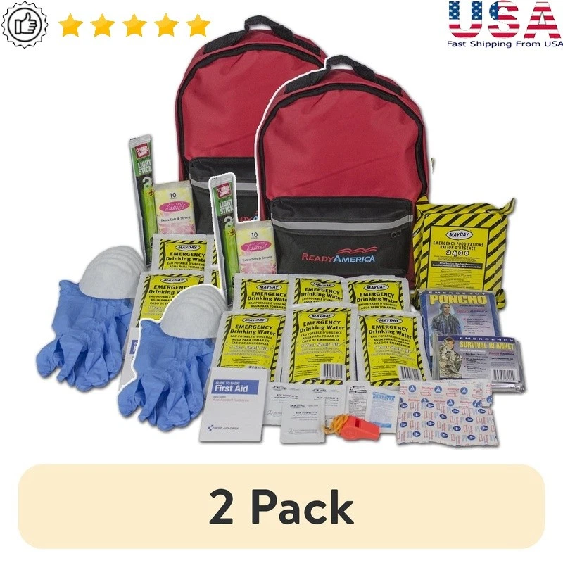1 Person Emergency Kit Survival 3 Day Backpack Food Water First Aid Supplies New
Opens in a new wind