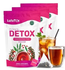 LULUTOX Detox Tea - Herbal Blend with Dandelion, Ginseng, And Ginger, 84 Count