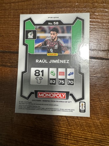 2026 Panini Prizm Monopoly FIFA World Cup - Raul Jimenez #58 Red Prizm ⭐️