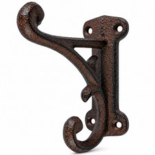 Cast Iron Wall Hook Rustic Farmhouse Coat Key Towel Hanger Double Hook