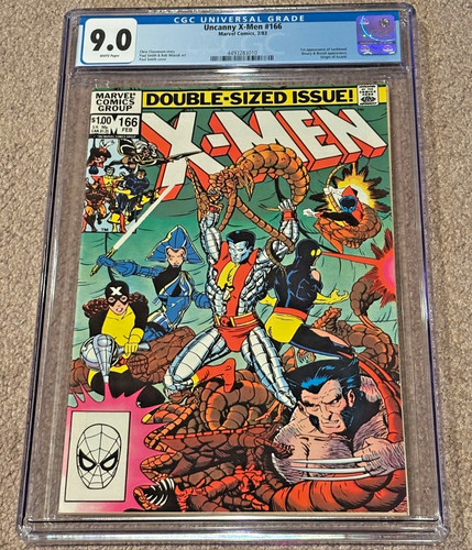Uncanny X-Men #166! 2/83 CGC Graded 9.0! 1st appearance of Lockheed!