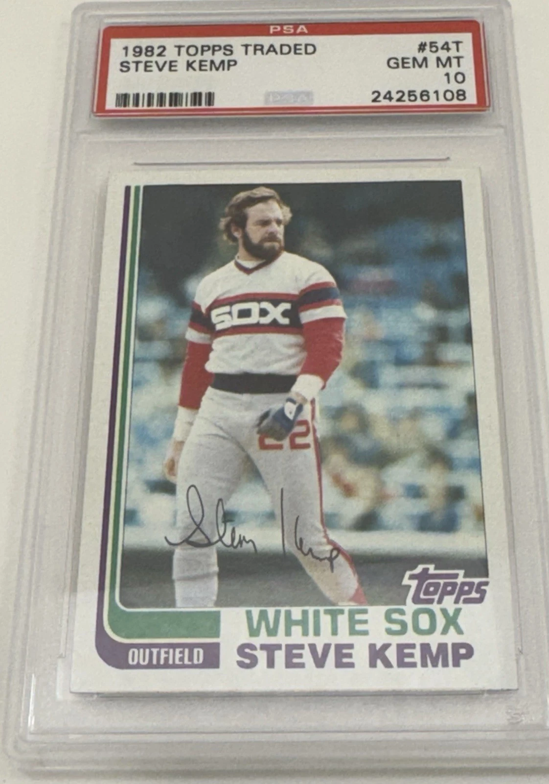 Steve Kemp trading card