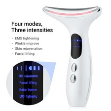 Electric Face Neck Massager Facial Lift Anti Wrinkle Double Chin Remover Tool BC