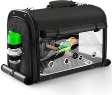 Bird Carrier Bag Bird Travel Cage with Stand Lightweight Backpack for Parrot