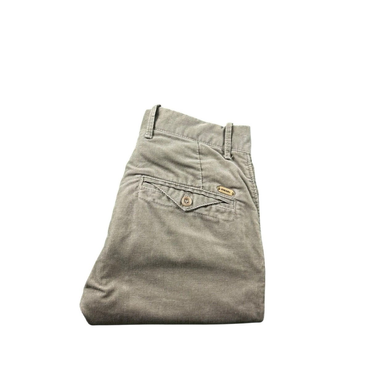 Pantalon Chino Diesel Femme Taille XS - Couleur Beige, Coton, Occasion Très Bon état