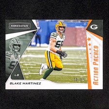 Blake Martinez 2019 Panini Rookies & Stars Action Packed Orange #/99 #AP-BM