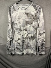 Simms Shirt Mens Large Veil Camoflauge Gray L...