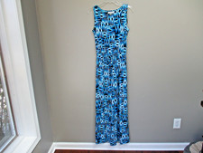 Calvin Klein Maxi Dress Blue Size 2 Sleeveless Womens