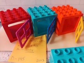 Lego Duplo 10553 Lot of 3 Windows & Blue Arch Parts Only Toddler Build & Play