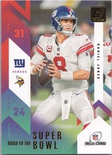 2023 Donruss #RTSBW-DJ Daniel Jones Road to the Super Bowl Wild Card