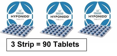 Charak Hyponidd 3 Strips (90) Tablets   Ayurvedic Metabolic & Hormonal...
