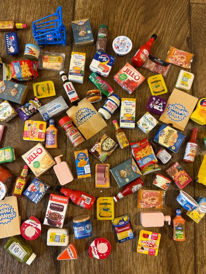 Zuru Mini Marcas Lote 100 Piezas Comida Realista Disney Comidas Casa de Muñecas Miniatura Foto 3 de 4