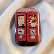 Alte schmale Kaugummi-Automaten Kühlschrankmagnet Retro