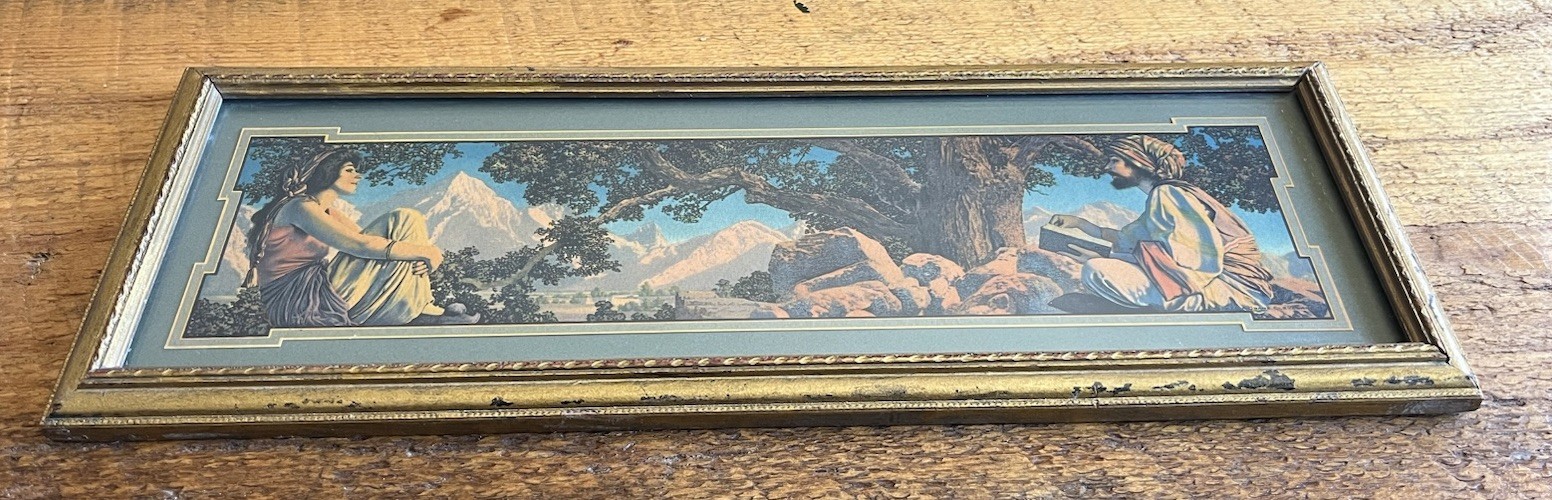 Mayfield Parish Original Antique Lithograph Print Rubaiyat C.1917 C A Crane