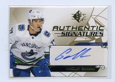 2018-19 Upper Deck #AS-NG Nikolay Goldobin Authentic Signatures Auto