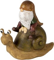 Clayre & Eef 6PR3504 Deko Zwerg Braun 10X5X10 Cm