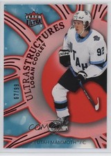 2025-26 Upper Deck Fleer Ultra Ultrastructures Red 67/99 Logan Cooley #SR5of25