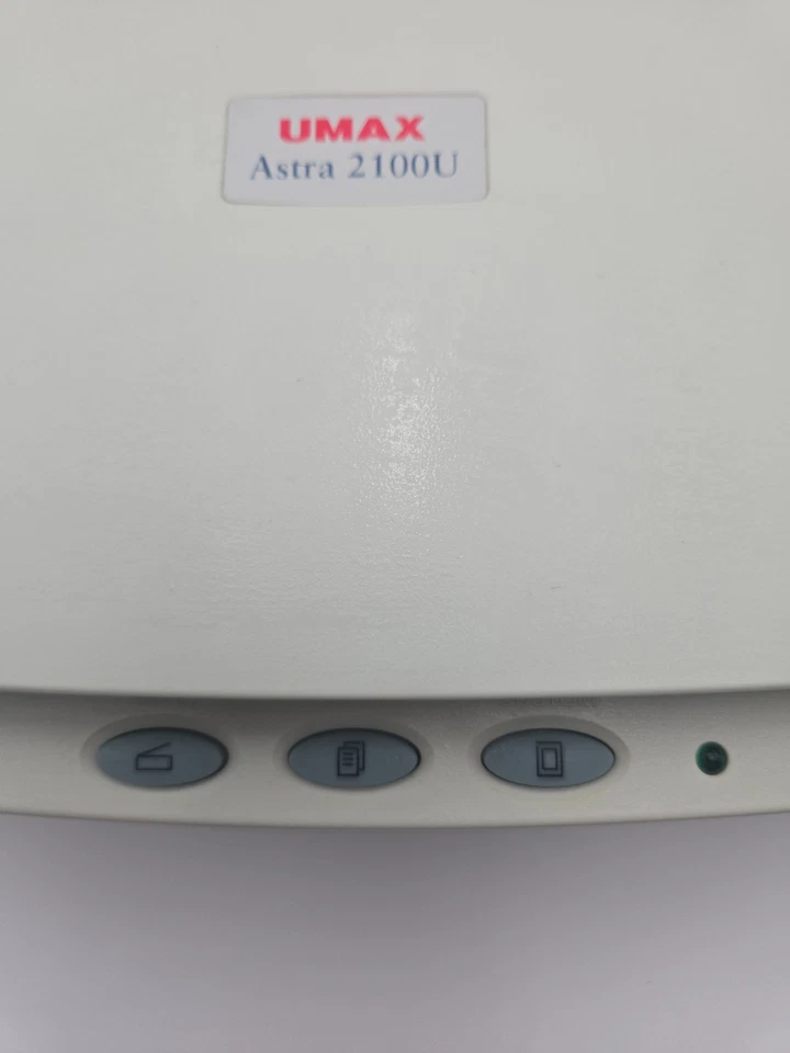 Escáner plano USB vintage UMAX Astra 2100U hardware de PC retro - sin probar LEER* Foto 2 de 4