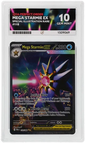 ACE 10 Mega Starmie EX 118/088 Perfect Order Gem Mint Pokemon