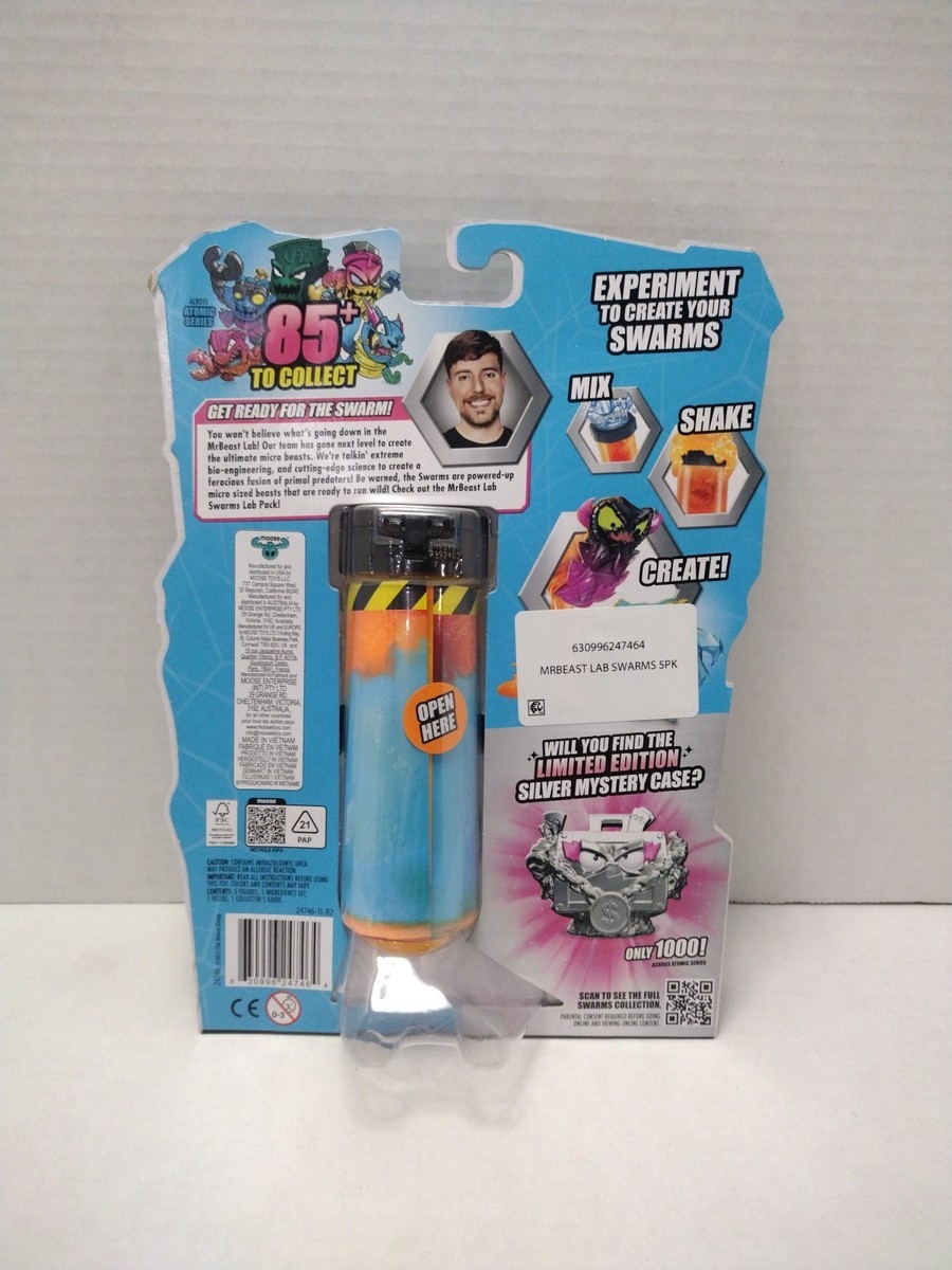 Mr Beast Lab Swarms 5 Pack Atomic Series Micro Beasts Incl Ultra