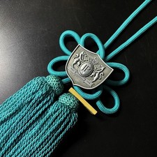 Cayears Produce Jp Silvery Badge Turquoise Fusa Kiku Knot Car Mirror Ornaments Cayears Produce Jp Silvery Badge Turquoise Fusa Kiku Knot Car Mirror Ornaments