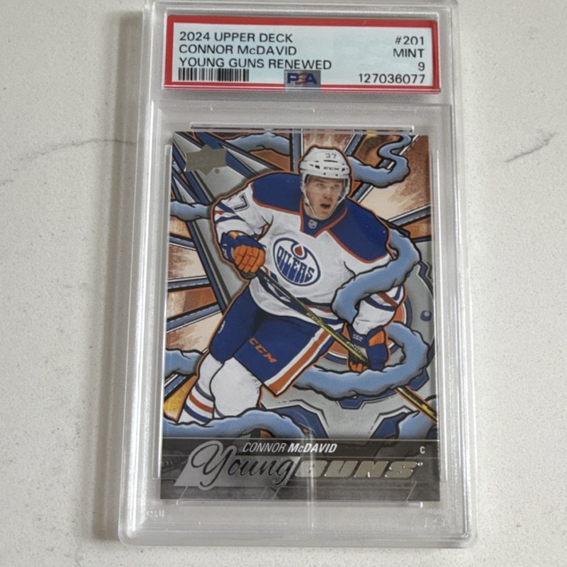 Upper Deck Connor McDavid Oilers Young Guns, O-Pee-Chee, Aurum, Dazzlers Lot 5