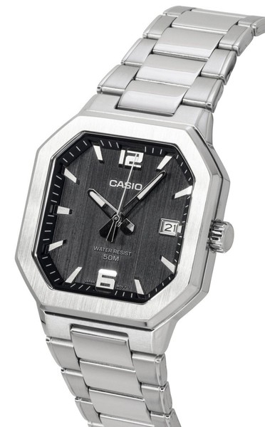Casio Analógico Acero Inoxidable Esfera Negra Cuarzo MTP-B195D-1AV Reloj de Hombre 3
