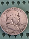 1951-D Franklin Silver Half Dollar - Circulated