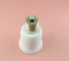 E17 to E27 Socket Base LED Halogen CFL Light Bulb Lamp Adapter Converter Holder