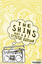 THE SHINS 2012 PORTLAND CONCERT TOUR POSTER - American Indie Rock Music