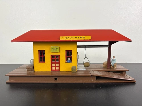 Mini-Craft 900 Baltimore Masonite Wood Freight Station - American Flyer & Lionel