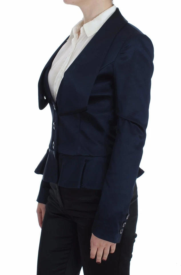 Chaqueta Blazer EXTE Azul Tres Botones Abrigo Sencillo IT40 / US S Precio de venta sugerido por el fabricante $660 Foto 2 de 4