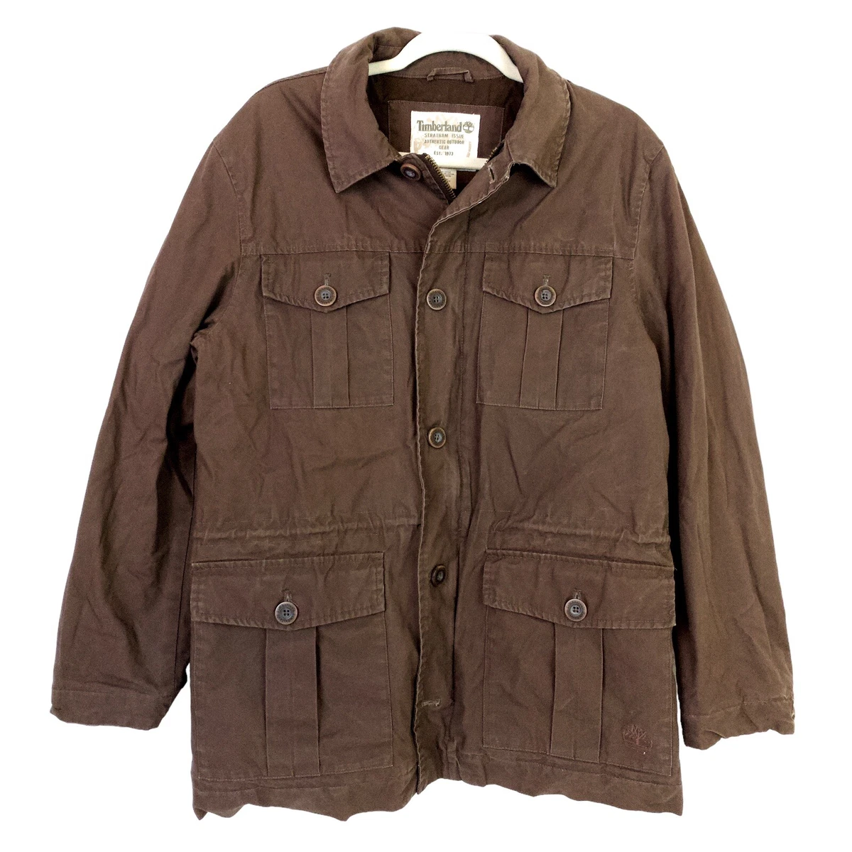 Brown timberland sales jacket