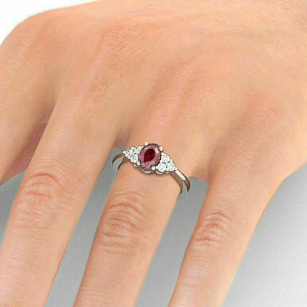 Platinum ruby shop and diamond ring