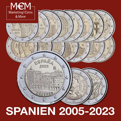### 2 EURO   GEDENKMÜNZEN SPANIEN AB 2005 ALLES LIEFERBAR ###