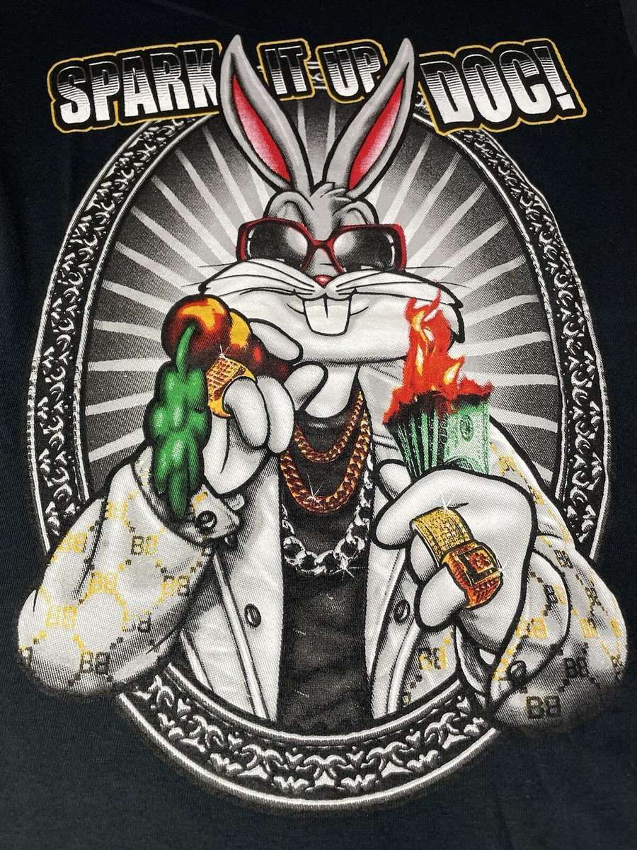 Vintage 93' Looney Tunes Gangster Money Making Bugs Bunny Sz