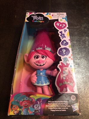 DreamWorks Trolls TrollsTopia Ultimate Surprise Hair Poppy NEW!
