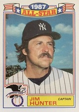 1988 Topps Glossy All-Stars #11 Jim Catfish Hunter - New York Yankees