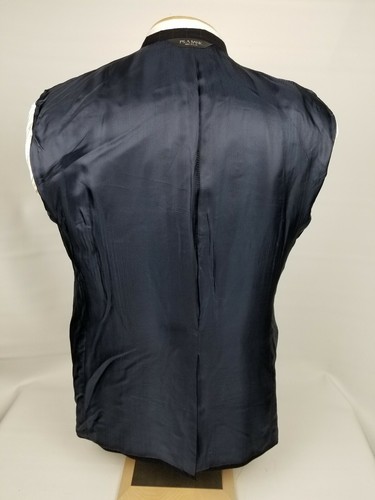 Jos A Bank Signature Suit Mens 43L Black Pinstripe 2 Piece 35x31 2 Button - Picture 8 of 12
