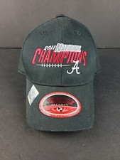 Alabama Crimson Tide Football 2011 National Champions Black Youth Hat Fitted 6.5