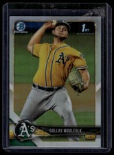 2018 Bowman Draft #BDC-127 Dallas Woolfolk Chrome Refractors