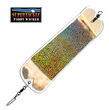NEW - SUPERTACKLE -  11" PADDY WACKER - DISCO GOLD - Salmon trolling flasher.