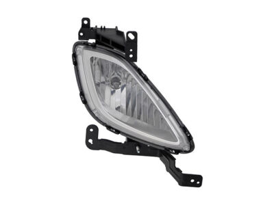 Right Passenger Side Fog Light Assembly - Fits 2007-2010 Hyundai Elantra, Direct Replacement