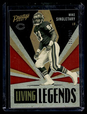 2021 PRESTIGE LIVING LEGENDS XTRA POINTS RED #12 MIKE SINGLETARY #ED /299 BEARS
